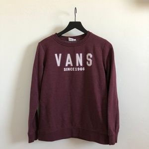 Vans Women's Medium Maroon Pullover Sweater